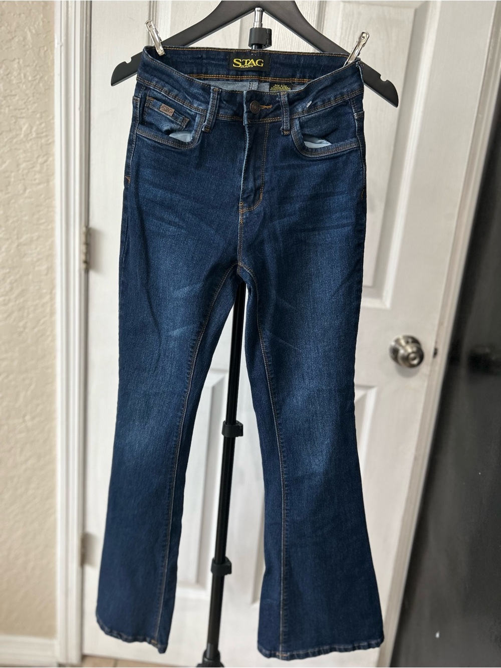 STAG Jeans Dark Wash Stretch Flare Leg Denim - Size 3/24 (EUC)